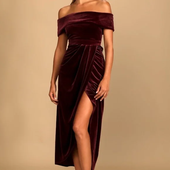 burgundy velvet dress lulus self-portrait - Burgundy Velvet Embellished Mini Dress main image 0